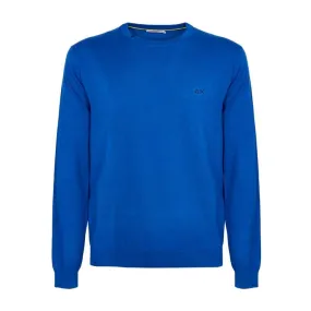 CREW NECK PULL WITH EMBROIDERED LOGO Man Royal