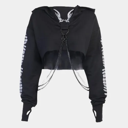 Cropped Designer Hoodie