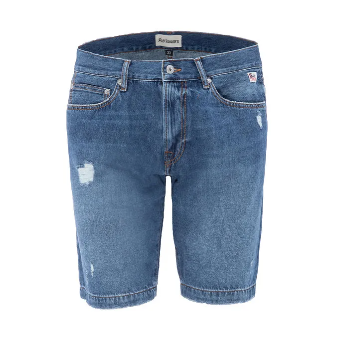 CULT PANZANELLA BERMUDA WITH TEARS Man Denim