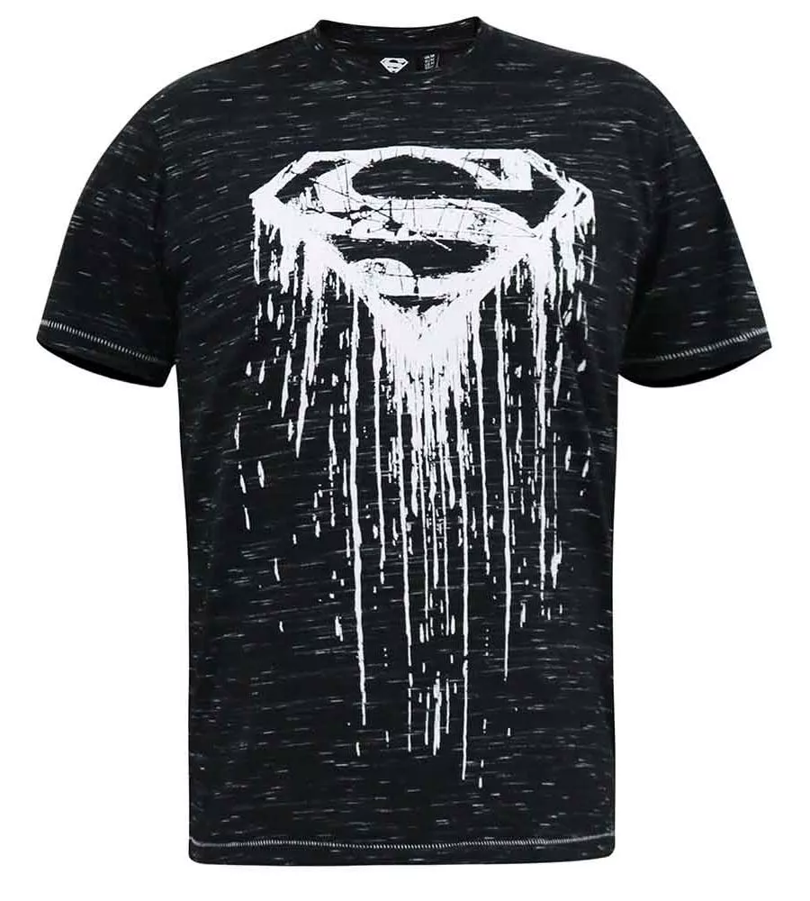 D555 Tall Mens Superman Printed T-Shirt Official Licensed Product (COALEY)