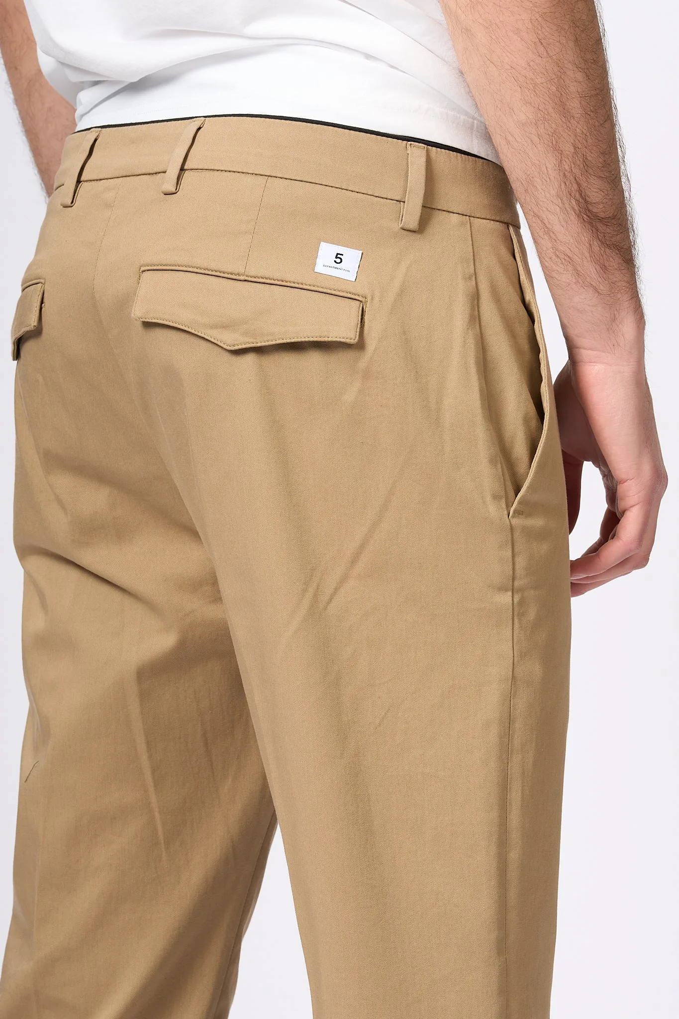 Department5 Pantalone Prince in Cotone Beige Uomo