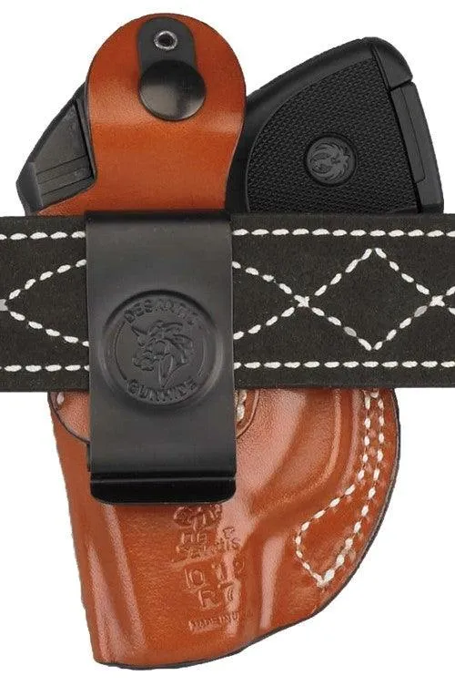 Desantis Maverick Holster Rh - Owb Leather S&w B-guard 380 Tn