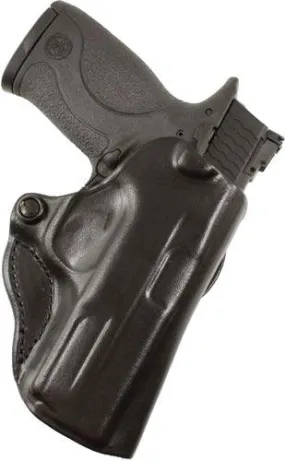 Desantis Mini Scabbard Holster - Rh Owb Leather Hellcat Rdp Blk