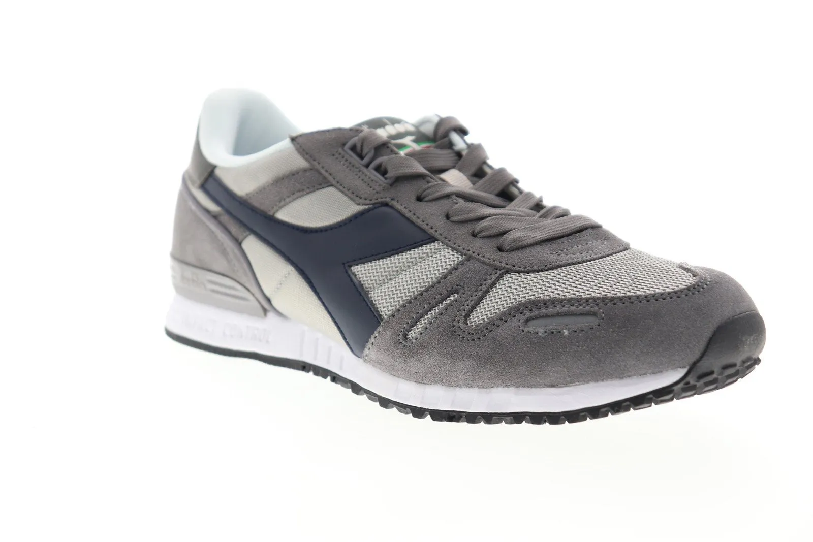 Diadora Titan II 158623-C8240 Mens Gray Suede Low Top Lifestyle Sneakers Shoes