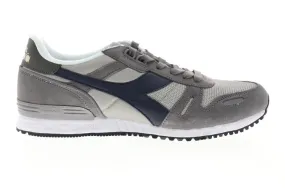 Diadora Titan II 158623-C8240 Mens Gray Suede Low Top Lifestyle Sneakers Shoes