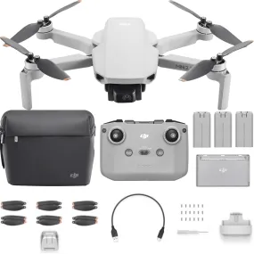 DJI Mini 2 SE Drone Camera Fly More Combo Bundle Kit Batteries Bag