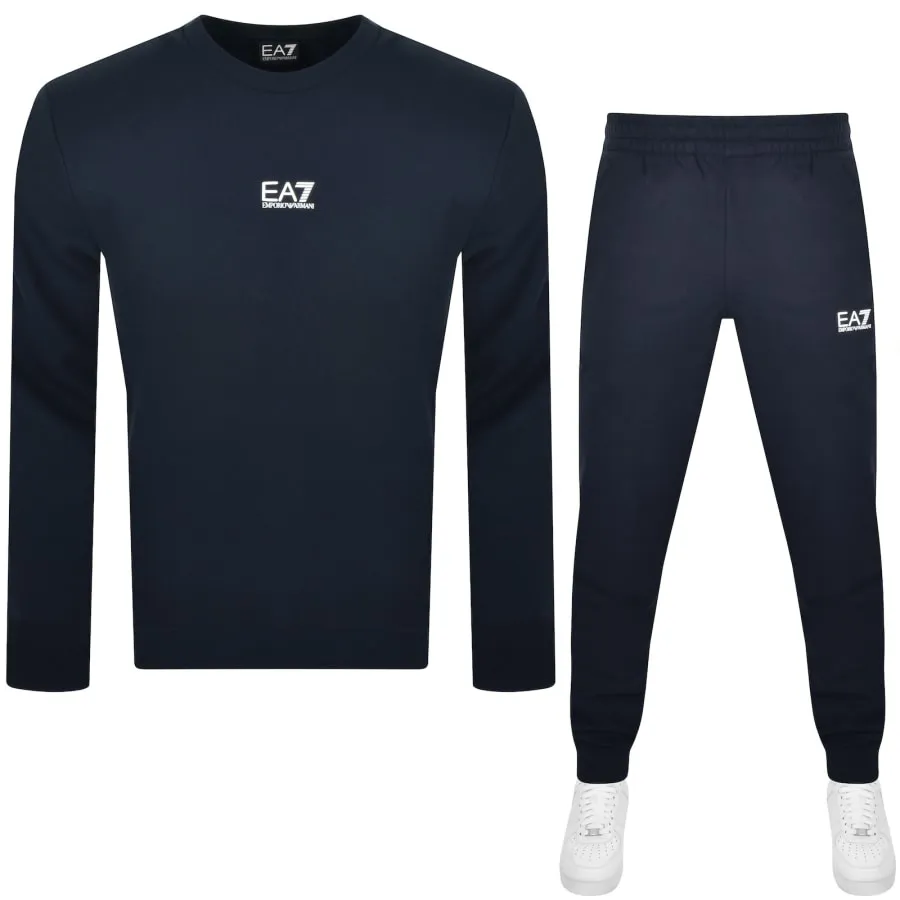 EA7 Emporio Armani Logo Tracksuit Navy