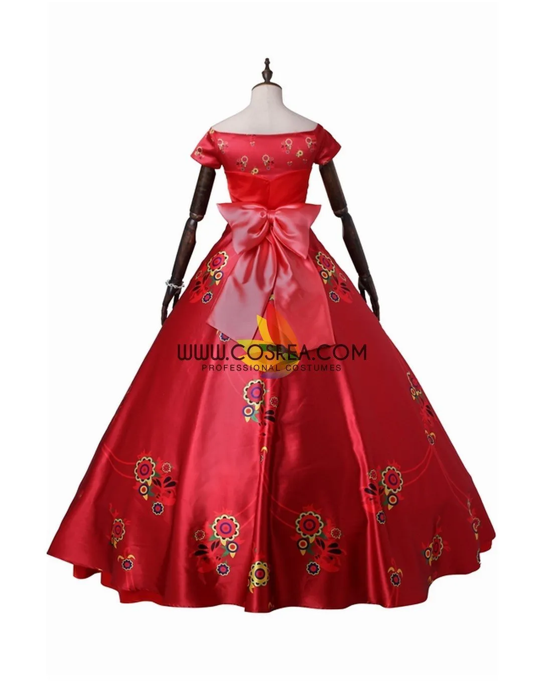 Elena Satin Printed Regal Cosplay Costume