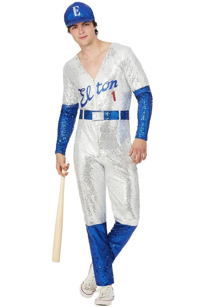 Elton John Deluxe Sequin Baseball Costume