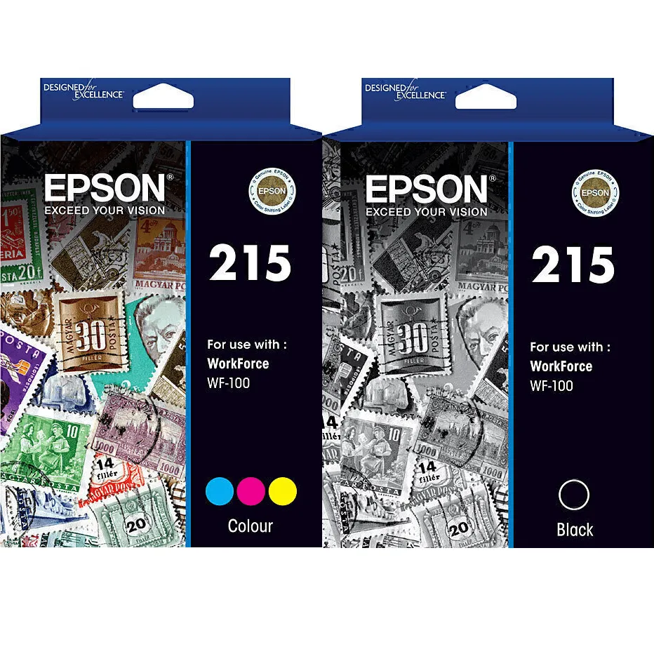 Epson 215 Ink Cartridge Black/Cyan/Magenta/Yellow Set WF-100 WorkForce