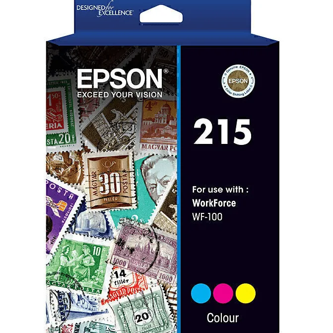 Epson 215 Ink Cartridge Black/Cyan/Magenta/Yellow Set WF-100 WorkForce