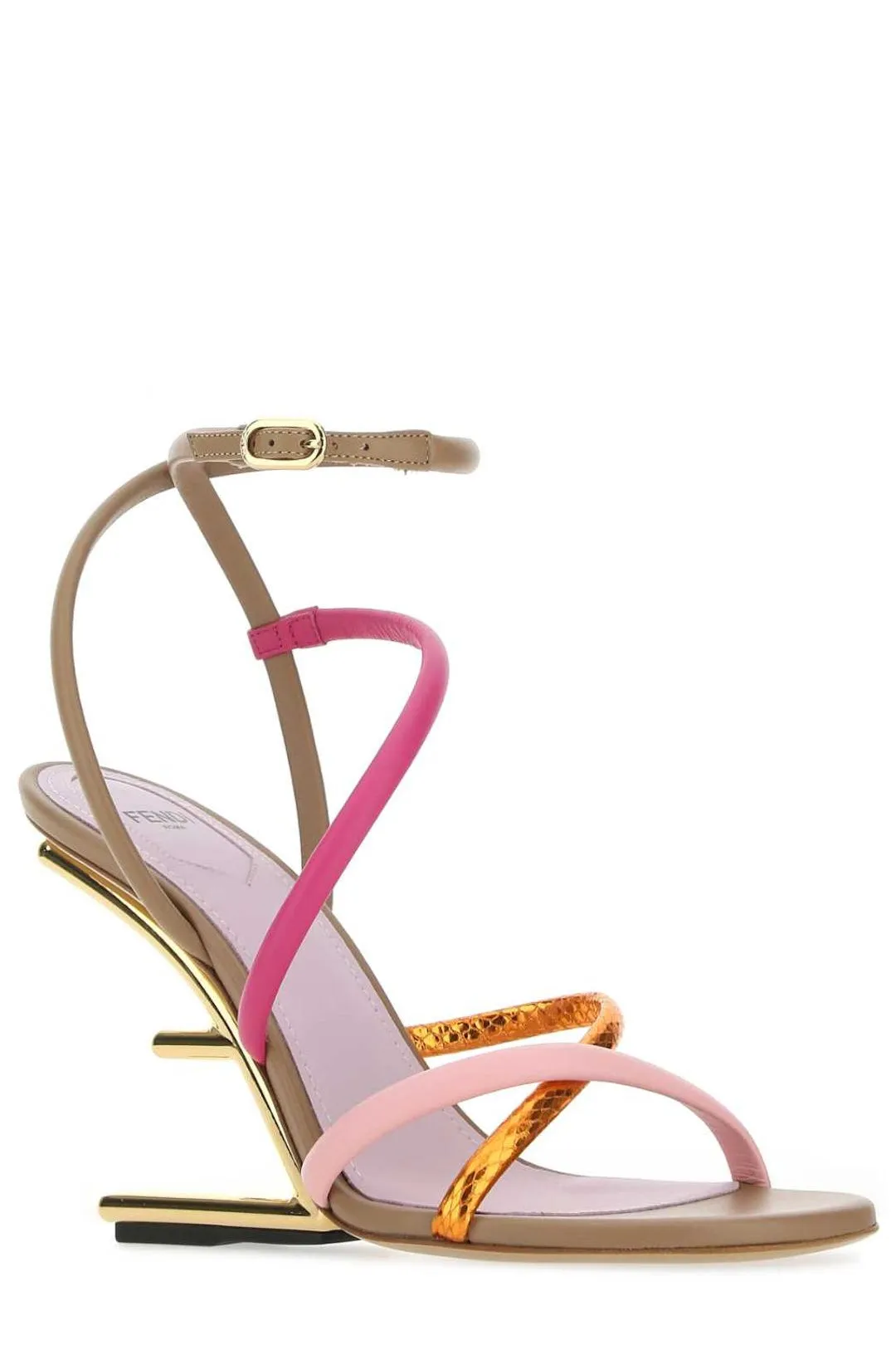 Fendi First Sculpted Heel Slingback Sandals