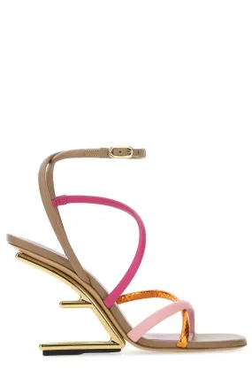 Fendi First Sculpted Heel Slingback Sandals