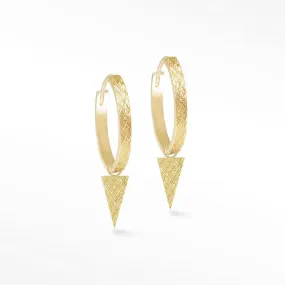 Florentine Dagger Gold Vermeil Convertible Earrings