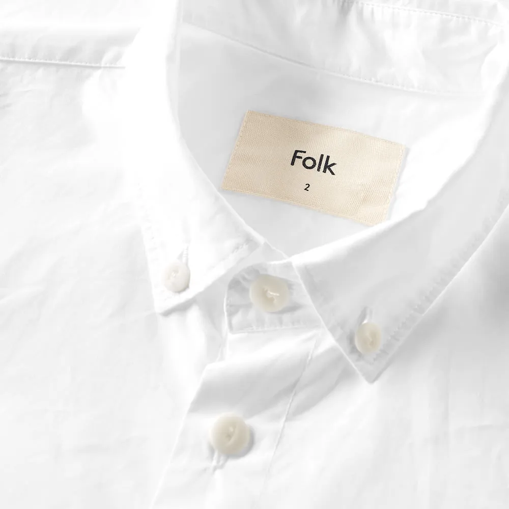 Folk Relaxed Fit ShirtWhite