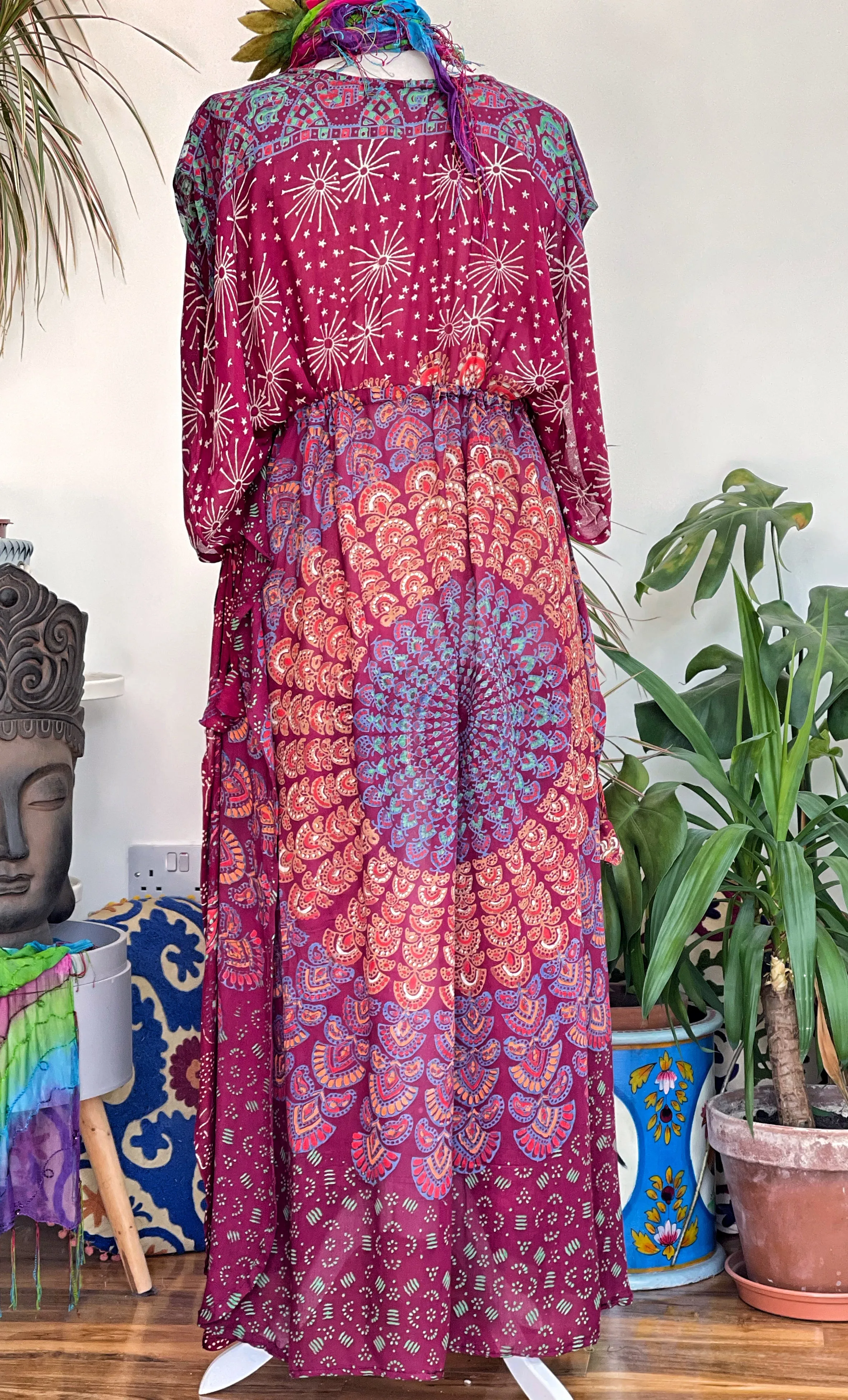 FOLK TOWN RICH BERRY KAFTAN