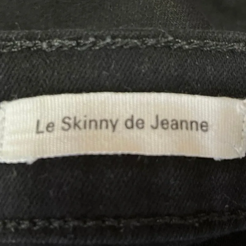 Frame Women's Black Le Skinny De Jeanne Mid Rise Stretch Denim Jeans Size 29