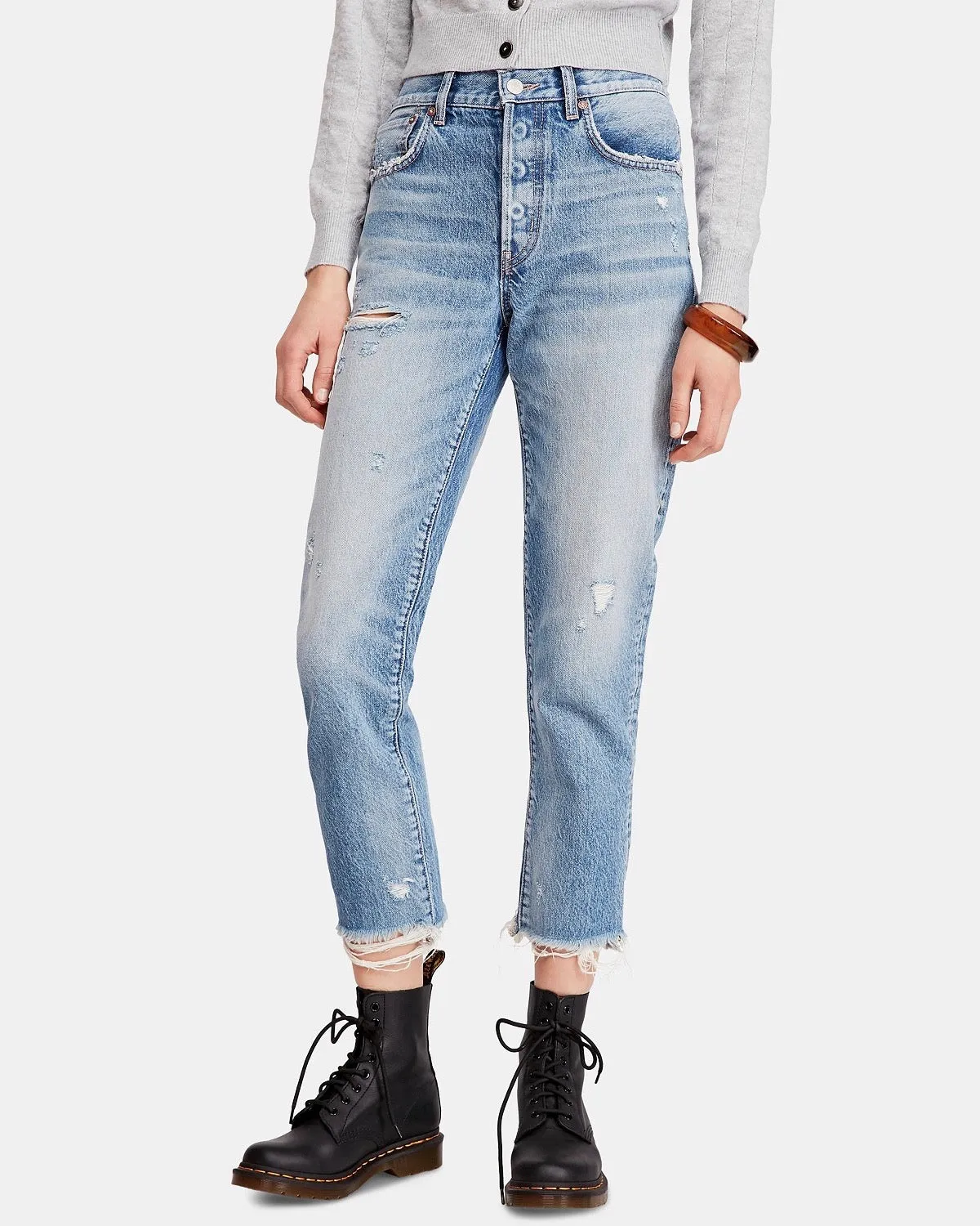 Free People - Good Times Relaxed Skinny - November Rain