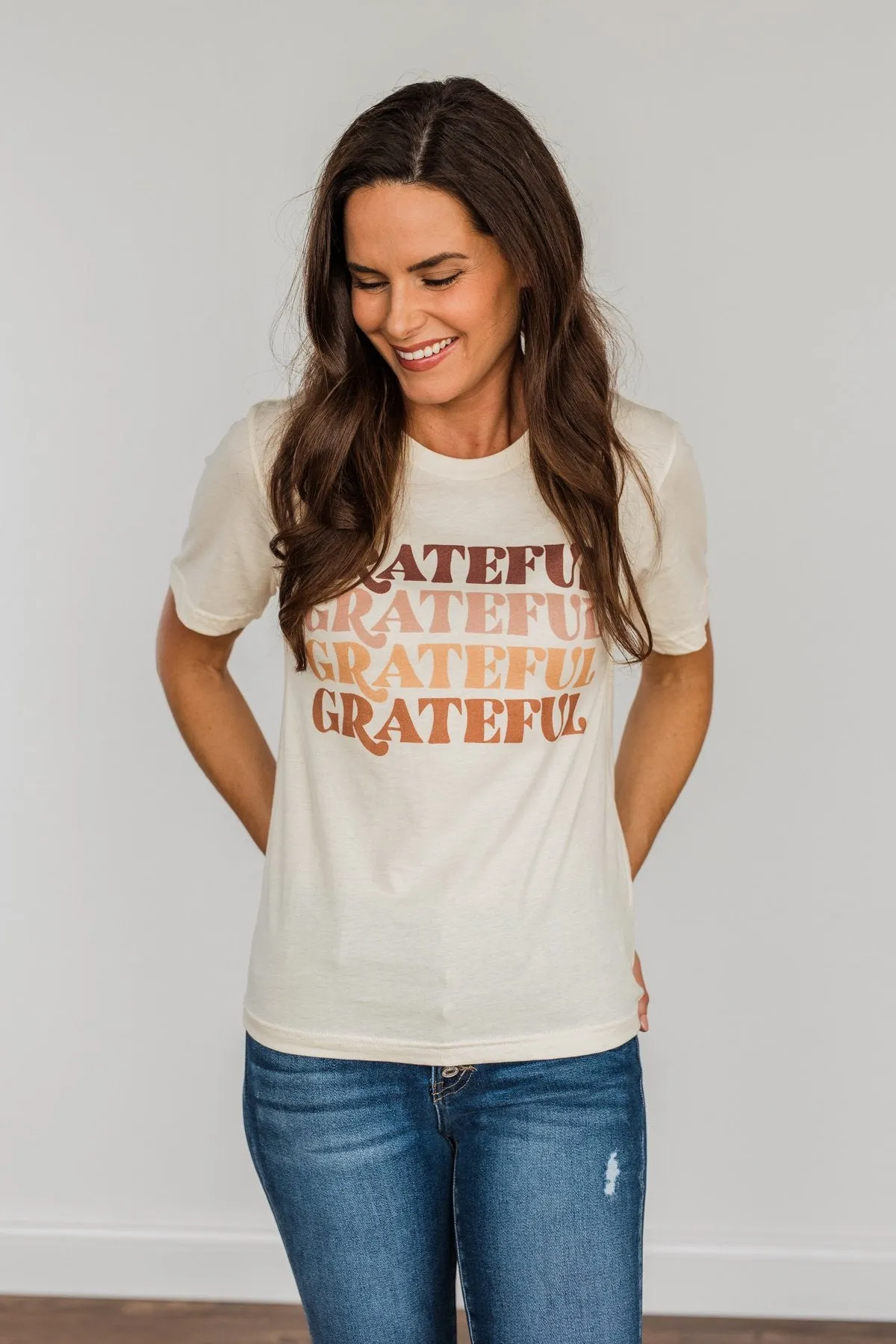 Grateful Graphic Tee- Cream