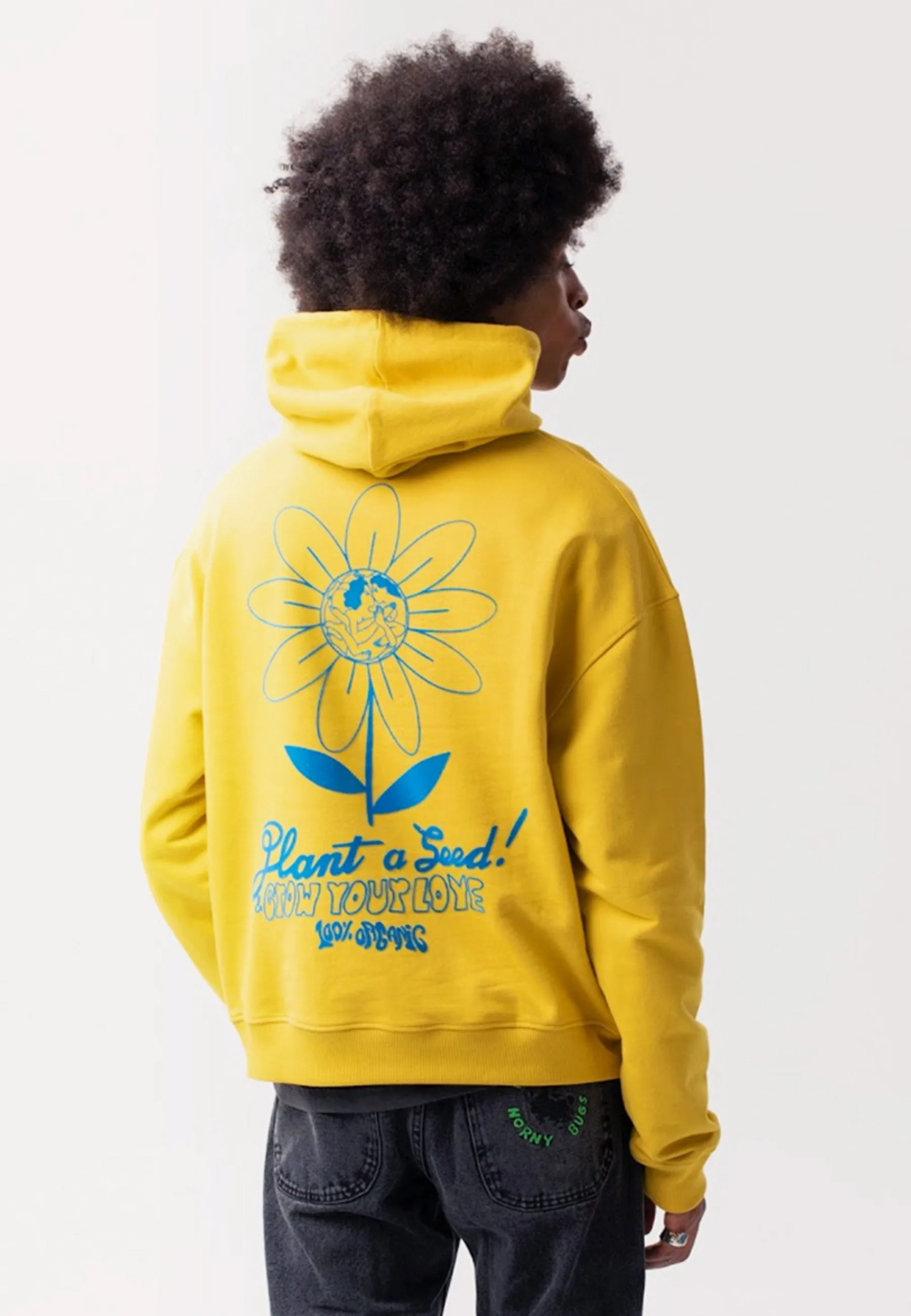 Grow Your Love Hoodie - washed mustard