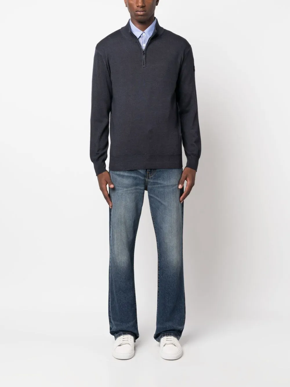 HALF ZIP SWEATER