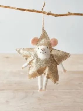 Hanging Mouse Star Decoration