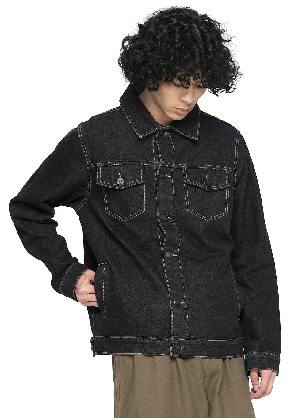 jacket Santa Cruz Dark Moon Dot - Black Denim - men´s