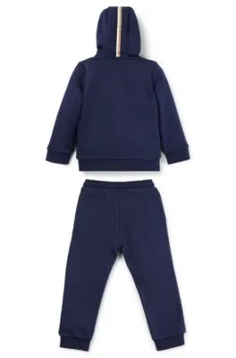 Kids' tracksuit with vertical logos