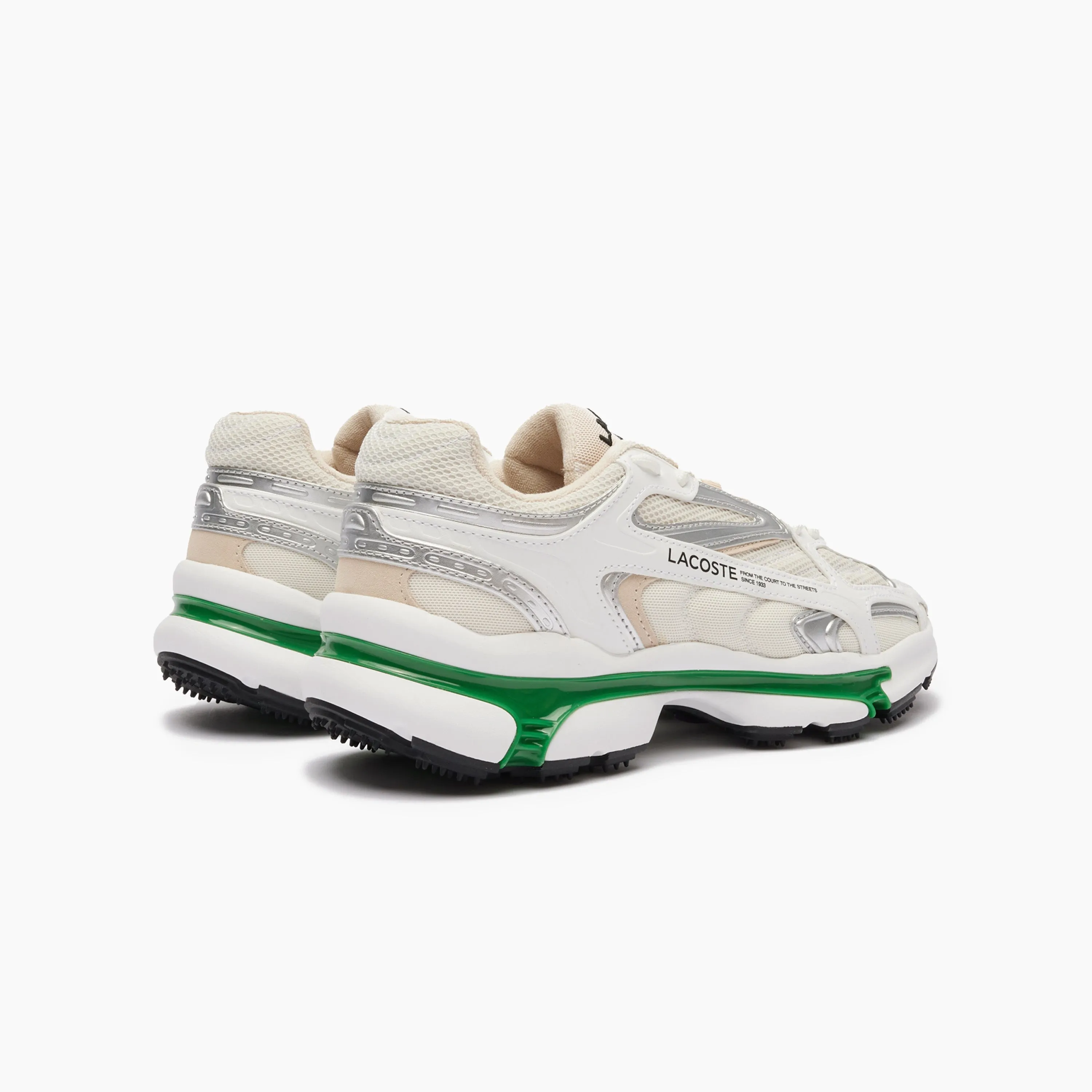 LACOSTE W' L003 2K24 LEATHER WHITE & GREEN - 47SFA0012