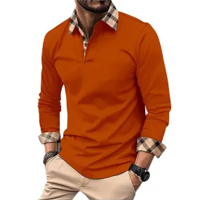 Lapel Slim Leisure Polo Top