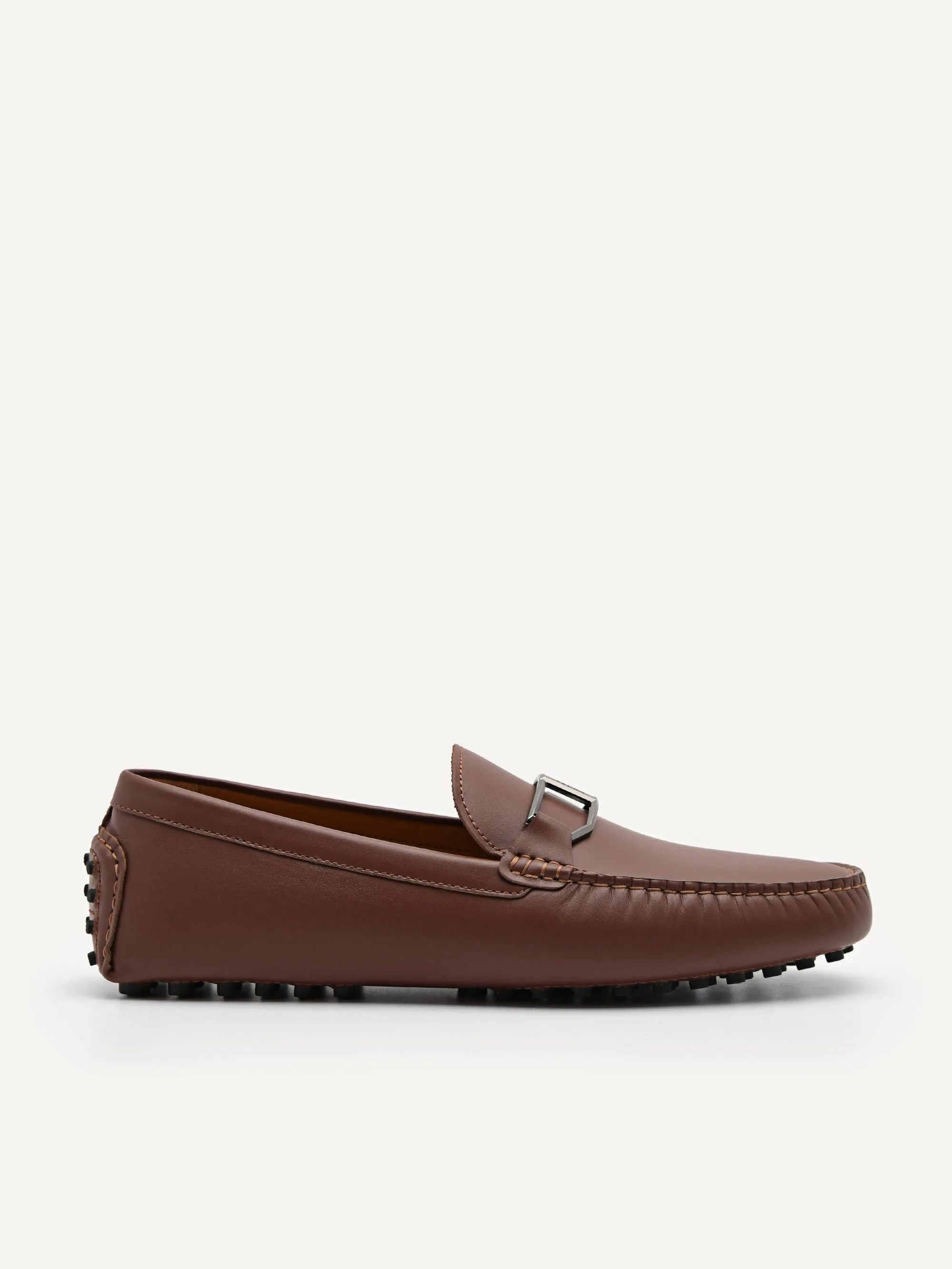 Leather Buckle Moccasins