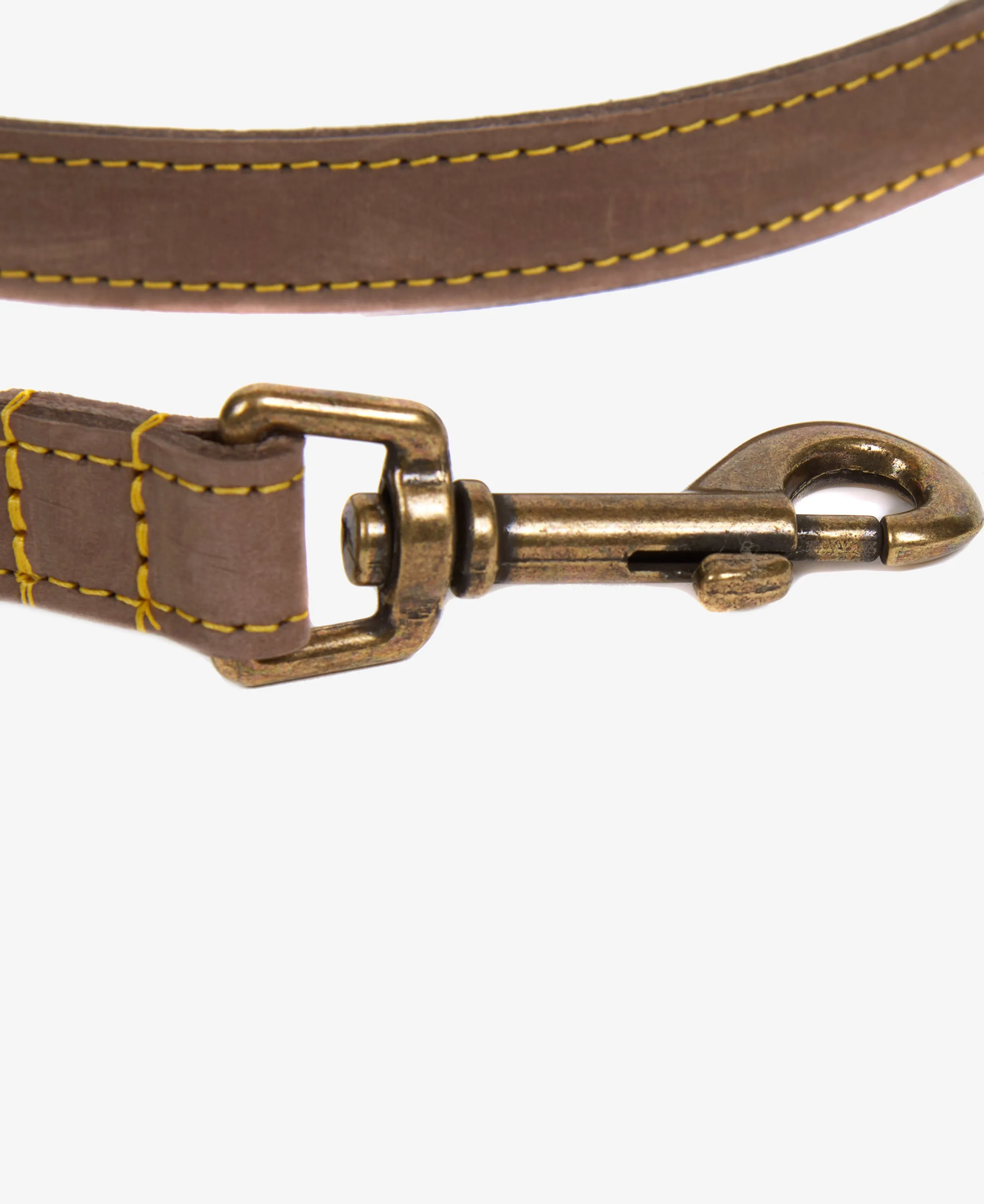 Leather Dog Lead Brown