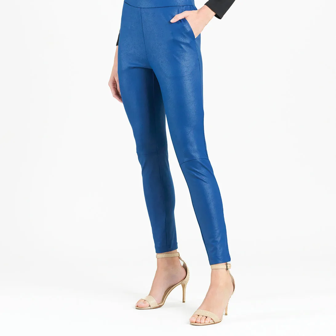 Liquid Leather Signature Skinny Pocket Pant - Cobalt