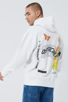 Loose fit Heat Front Graphic Hoodie