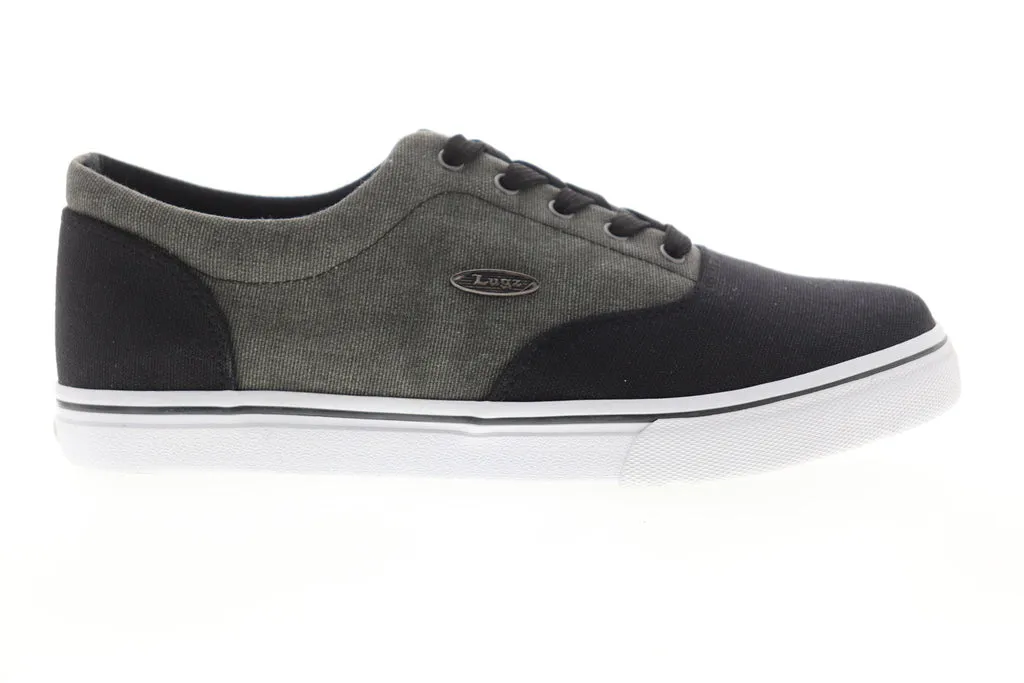 Lugz Vet MM MVETMMC-060 Mens Black Canvas Lace Up Lifestyle Sneakers Shoes