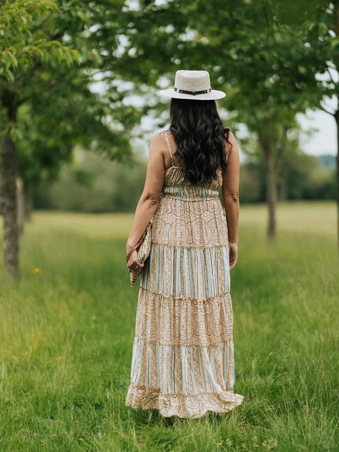 Luxury Sleeveless Patterned Dress Kate