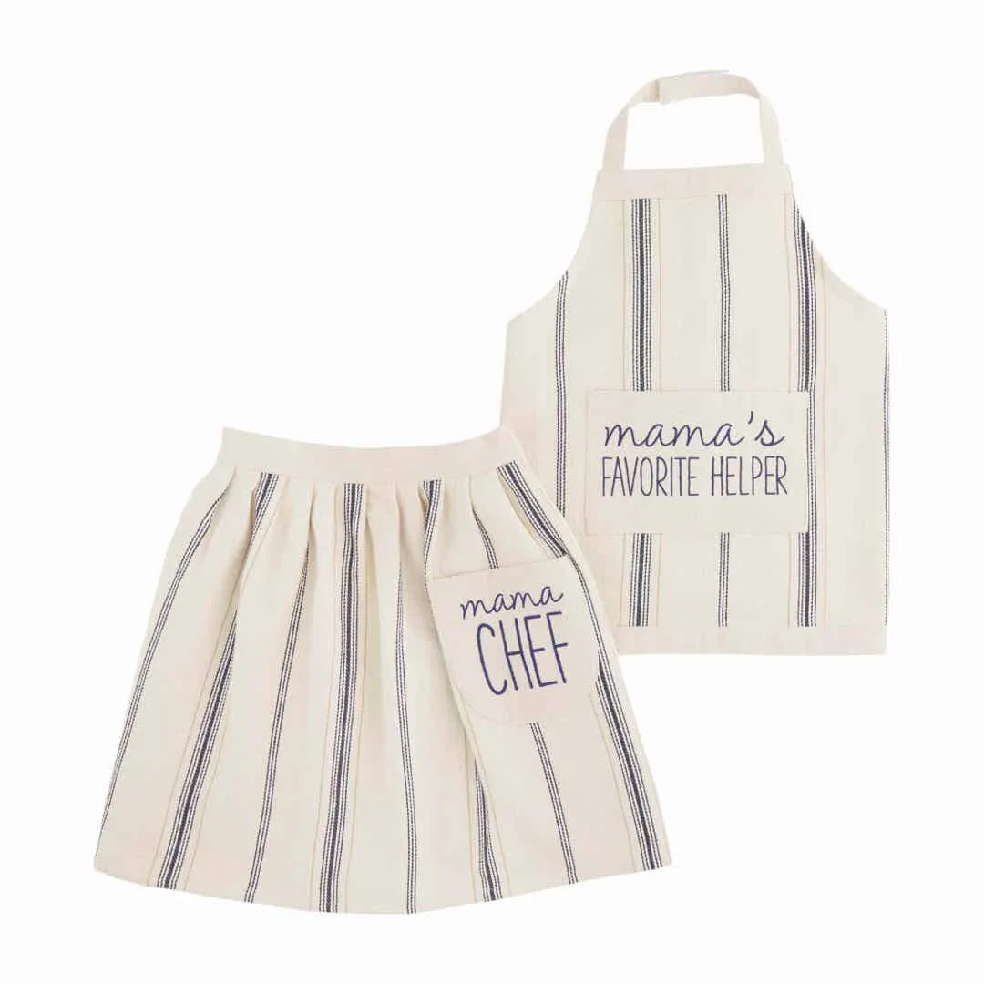 mama chef and helper apron set