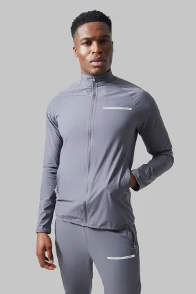 Man Active Performance Funnel Neck Zip Jacket