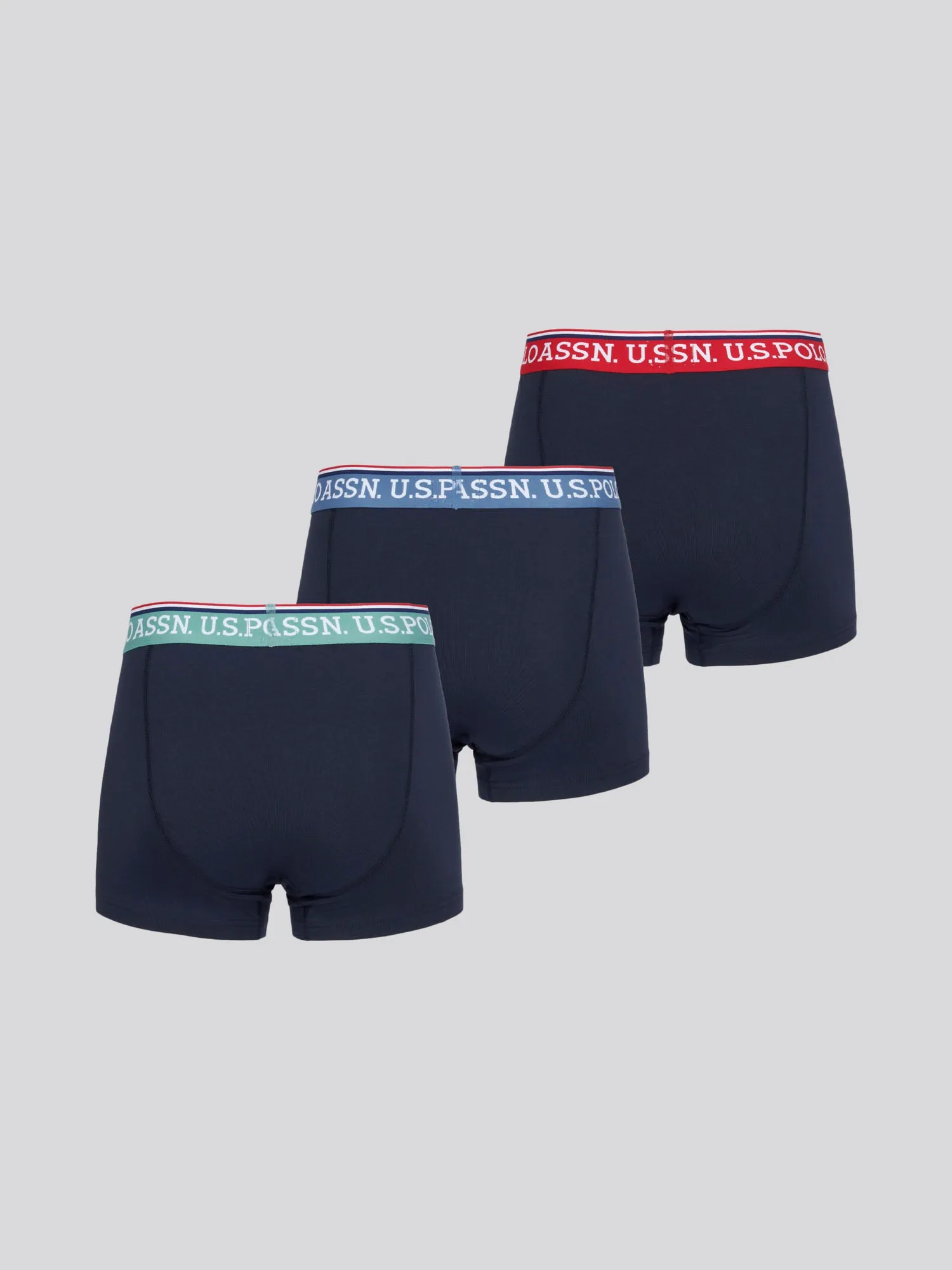 Mens Big & Tall 3 Pack Boxer Shorts in Dark Sapphire Navy