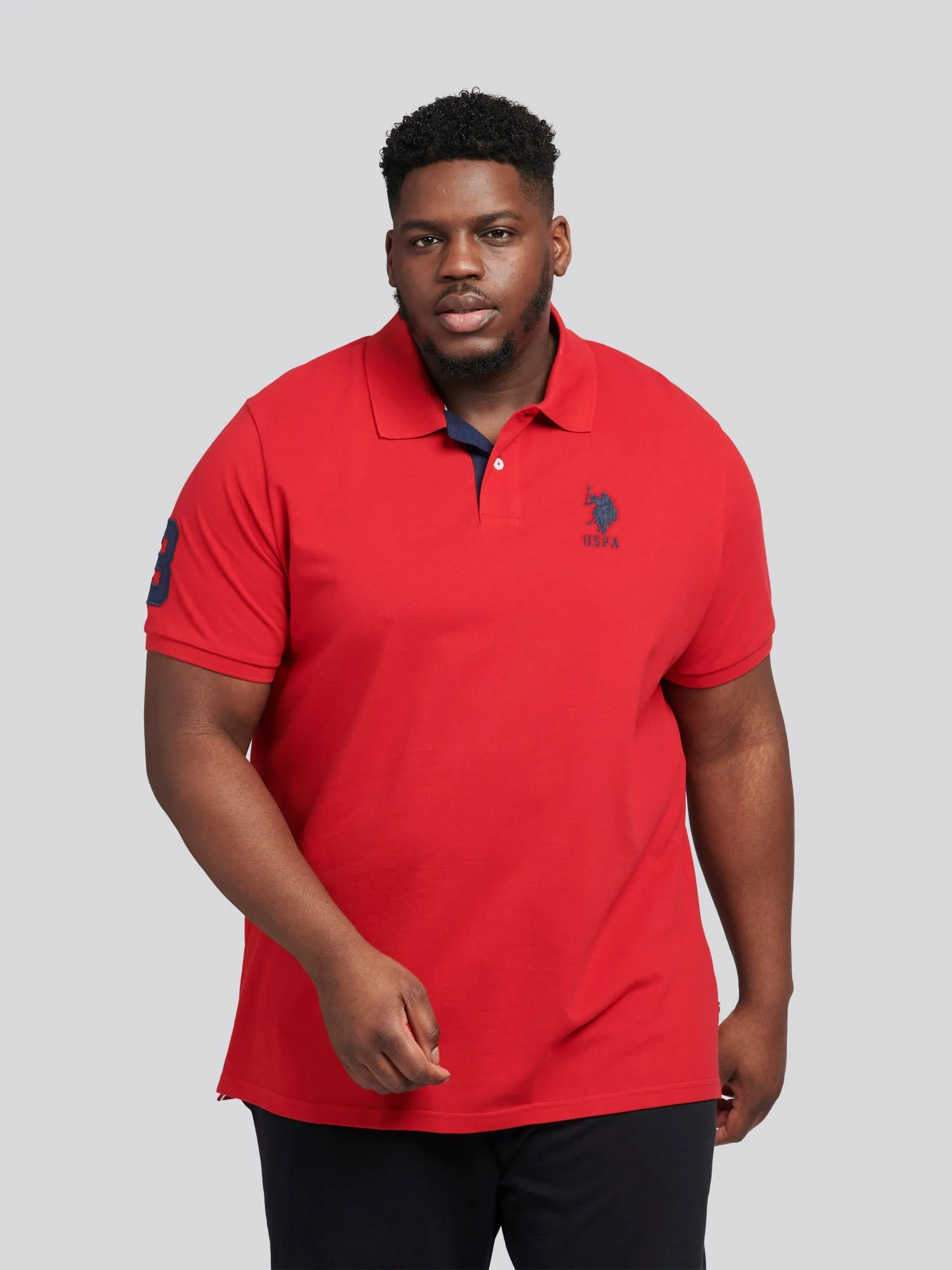 Mens Big & Tall Player 3 Polo Shirt in Haute Red