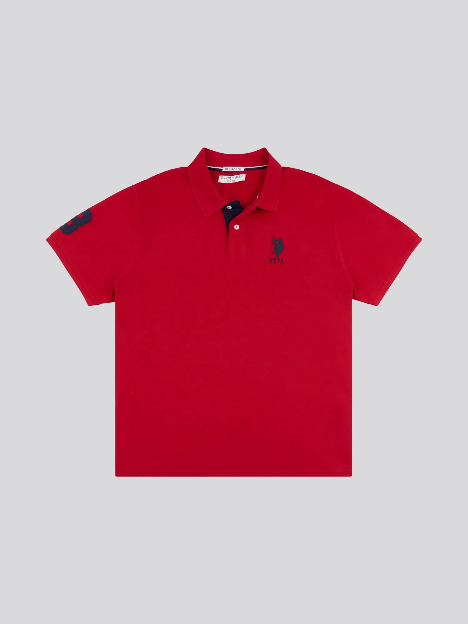 Mens Big & Tall Player 3 Polo Shirt in Haute Red