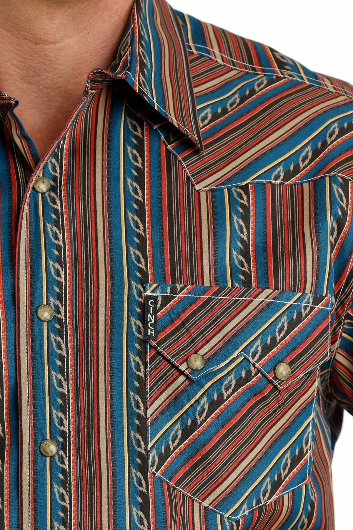 MEN'S MODERN FIT SNAP WESTERN SHIRT - MULTI