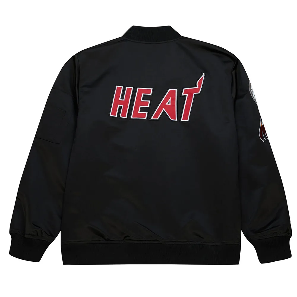 Miami Heat Vintage Logo Lightweight Satin Jacket