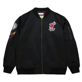 Miami Heat Vintage Logo Lightweight Satin Jacket