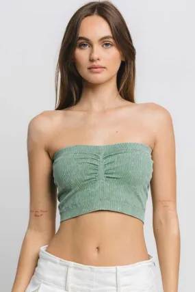 Mineral Wash Seamless Tube Top