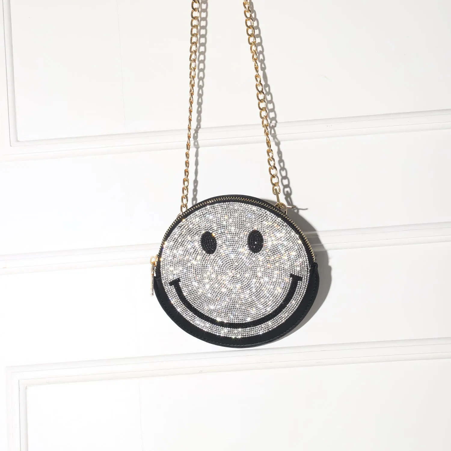 Mini bolsa Happy face plata