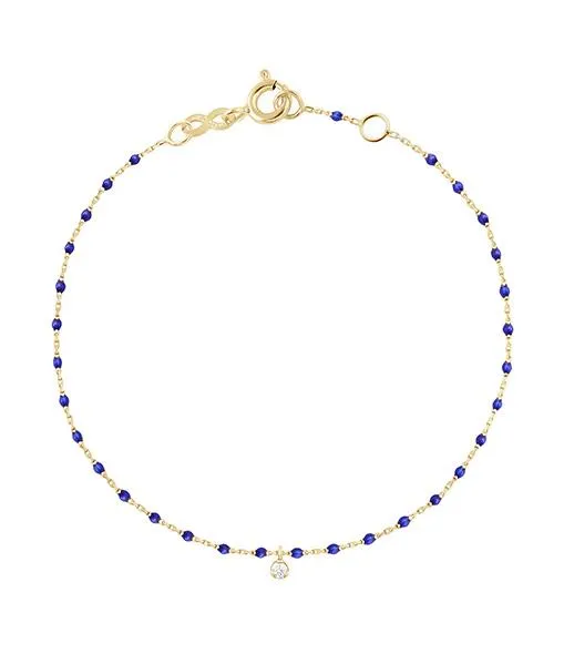 Mini Gigi Lapis bracelet, Yellow Gold 1 Diamond, 6.7