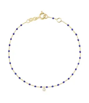 Mini Gigi Lapis bracelet, Yellow Gold 1 Diamond, 6.7