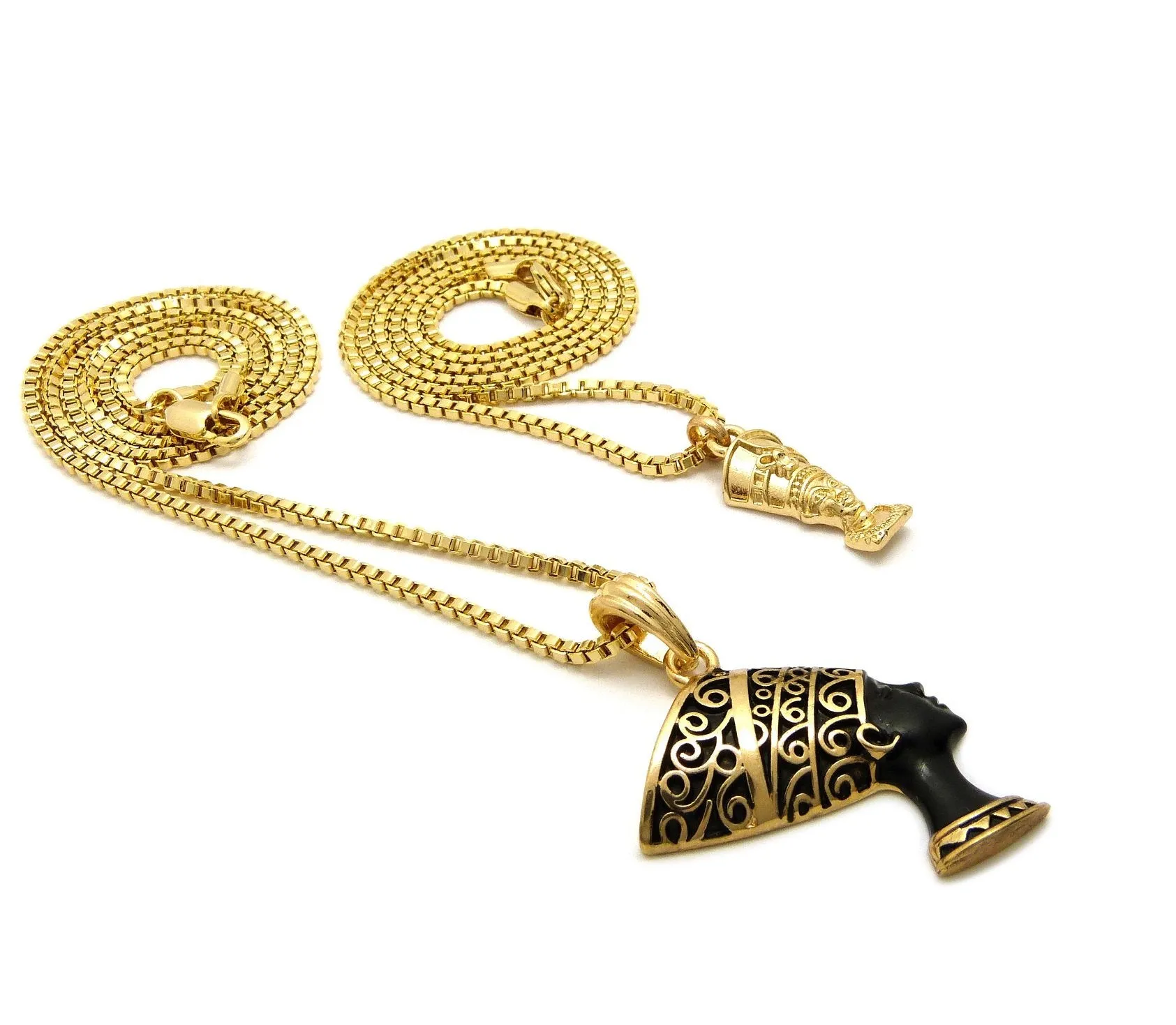 Mini Nefertiti / Black and Gold Nefertiti Set