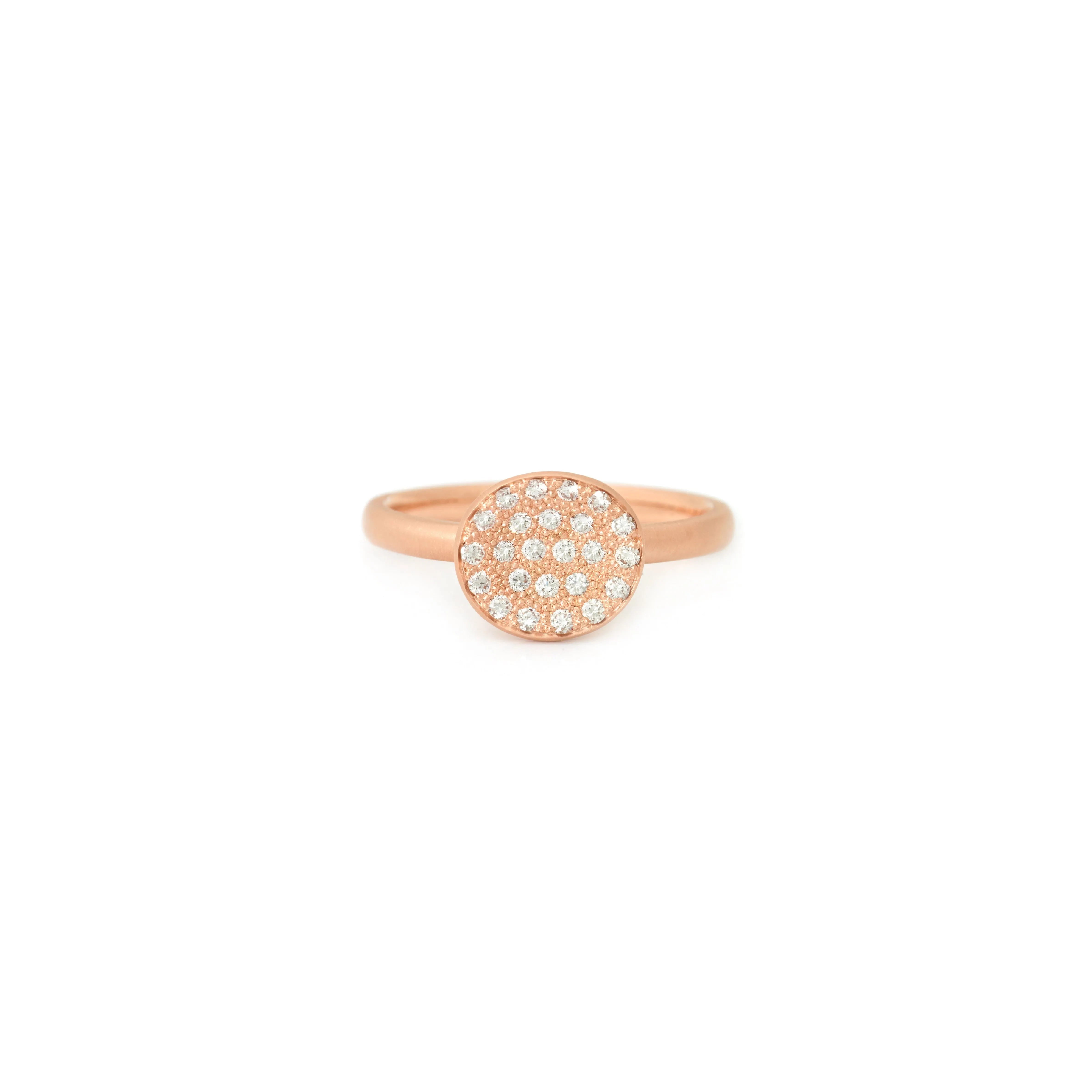 Mini Petal Pave Ring